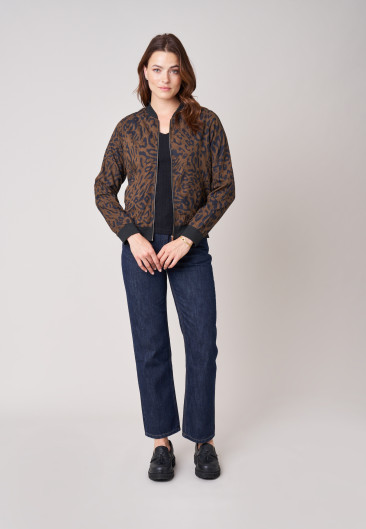 Bomber MASHA Brown femme-1