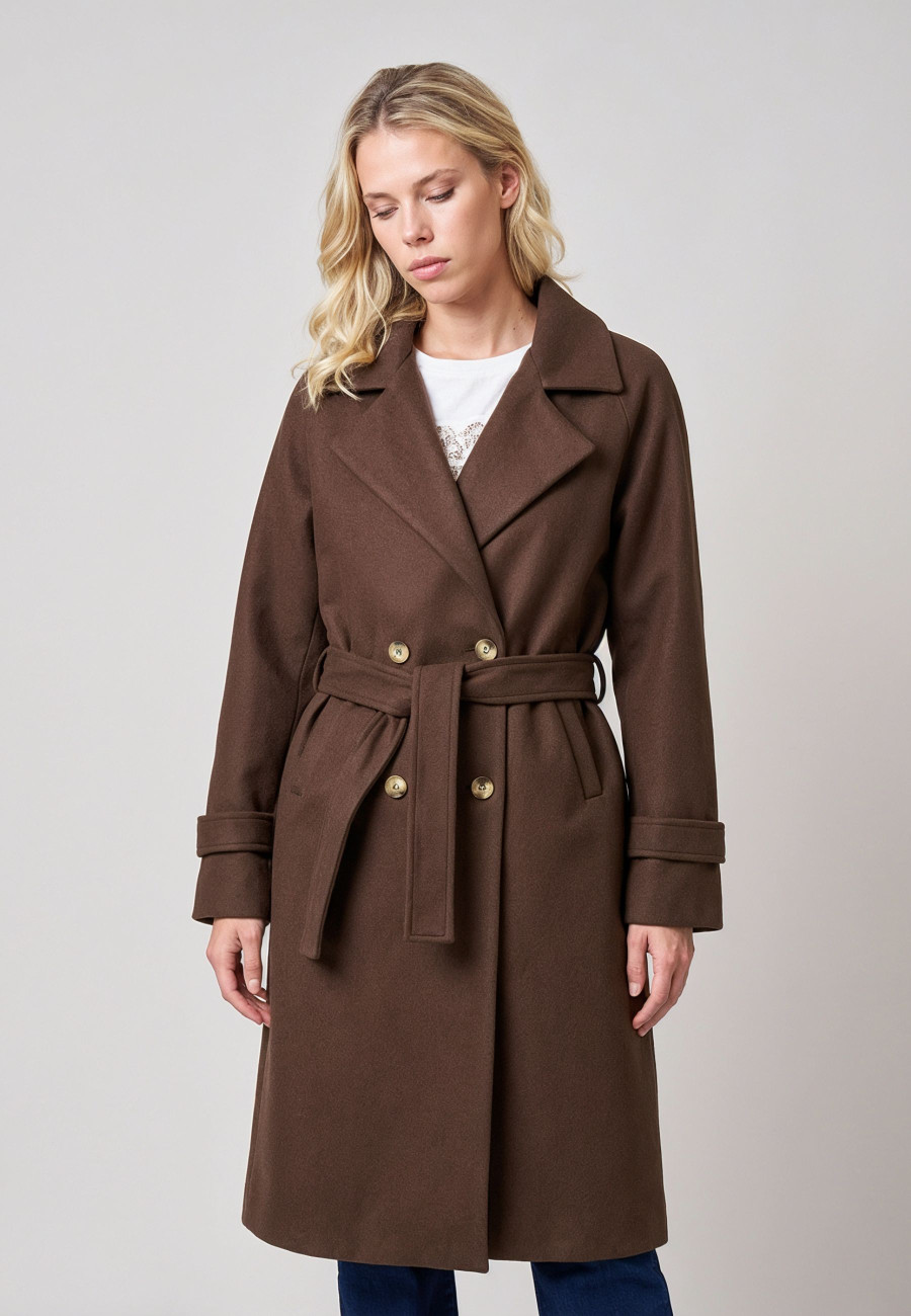 Manteau LINKARA Brown femme-2