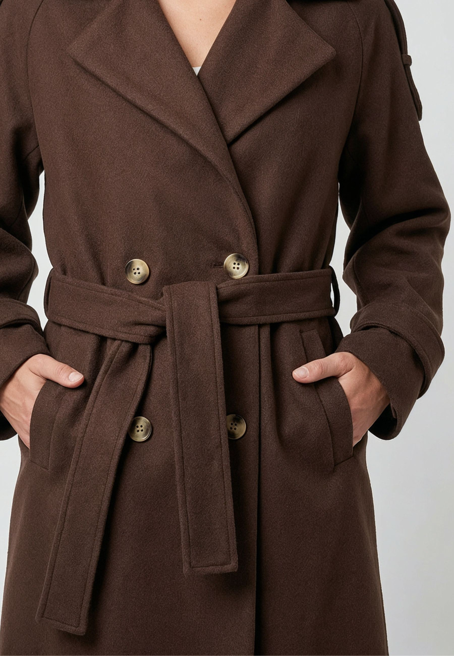Manteau LINKARA Brown femme-3