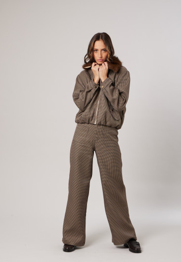 Bomber ARLETTA Taupe femme-1