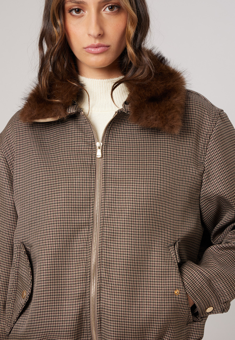 Bomber ARLETTA Taupe femme-3