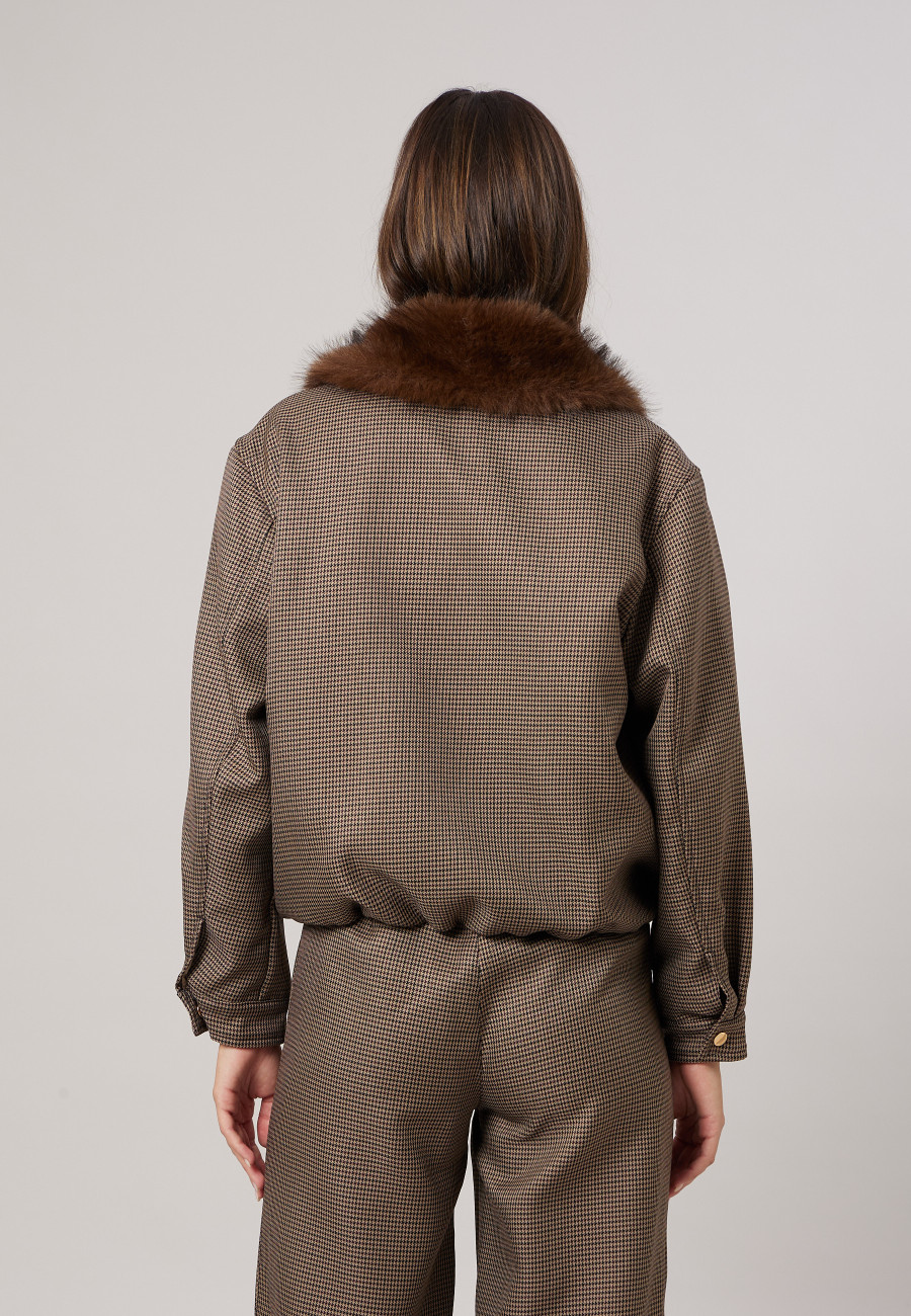 Bomber ARLETTA Taupe femme-4