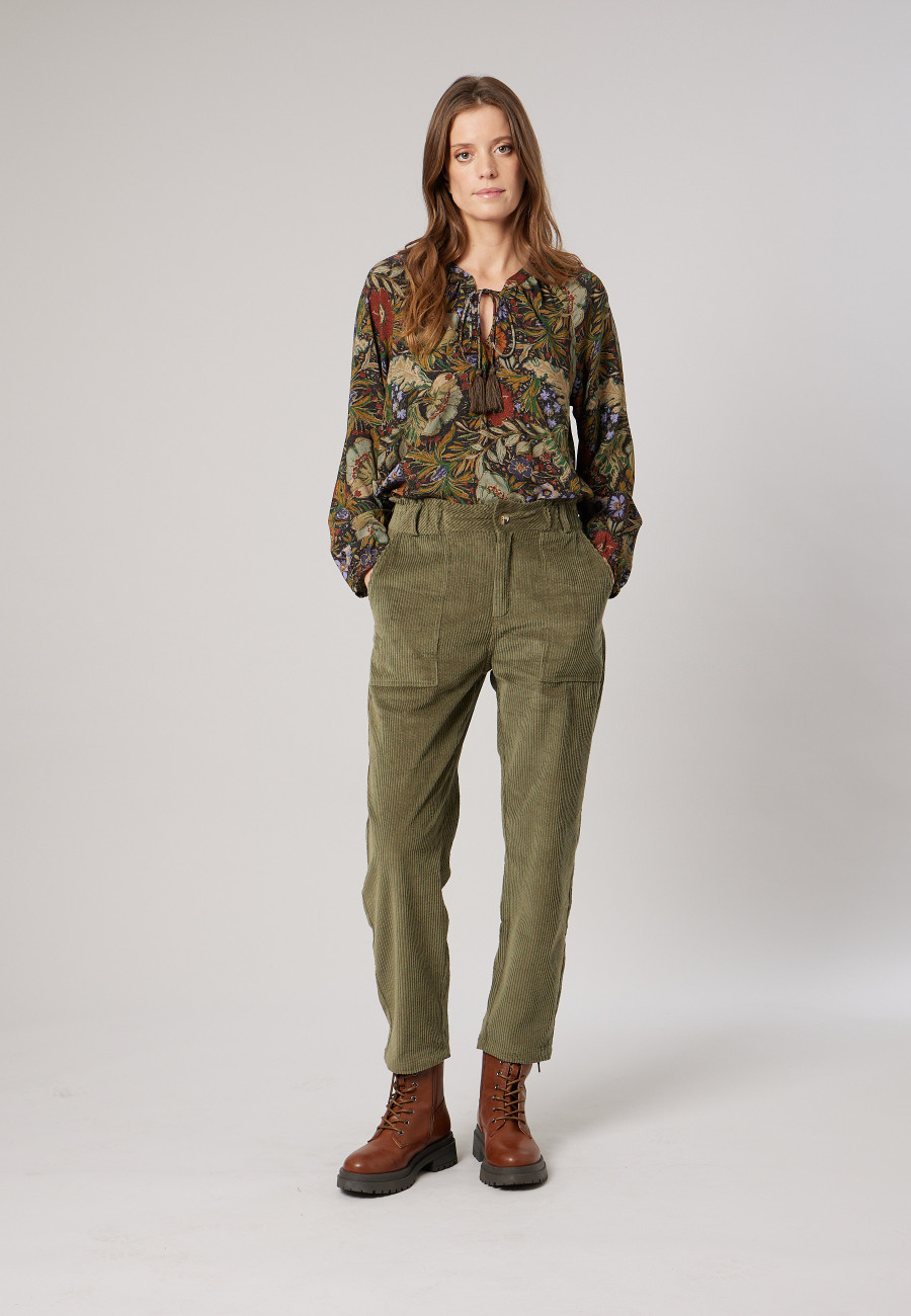 WENDELI Trousers Dark Khaki women-1
