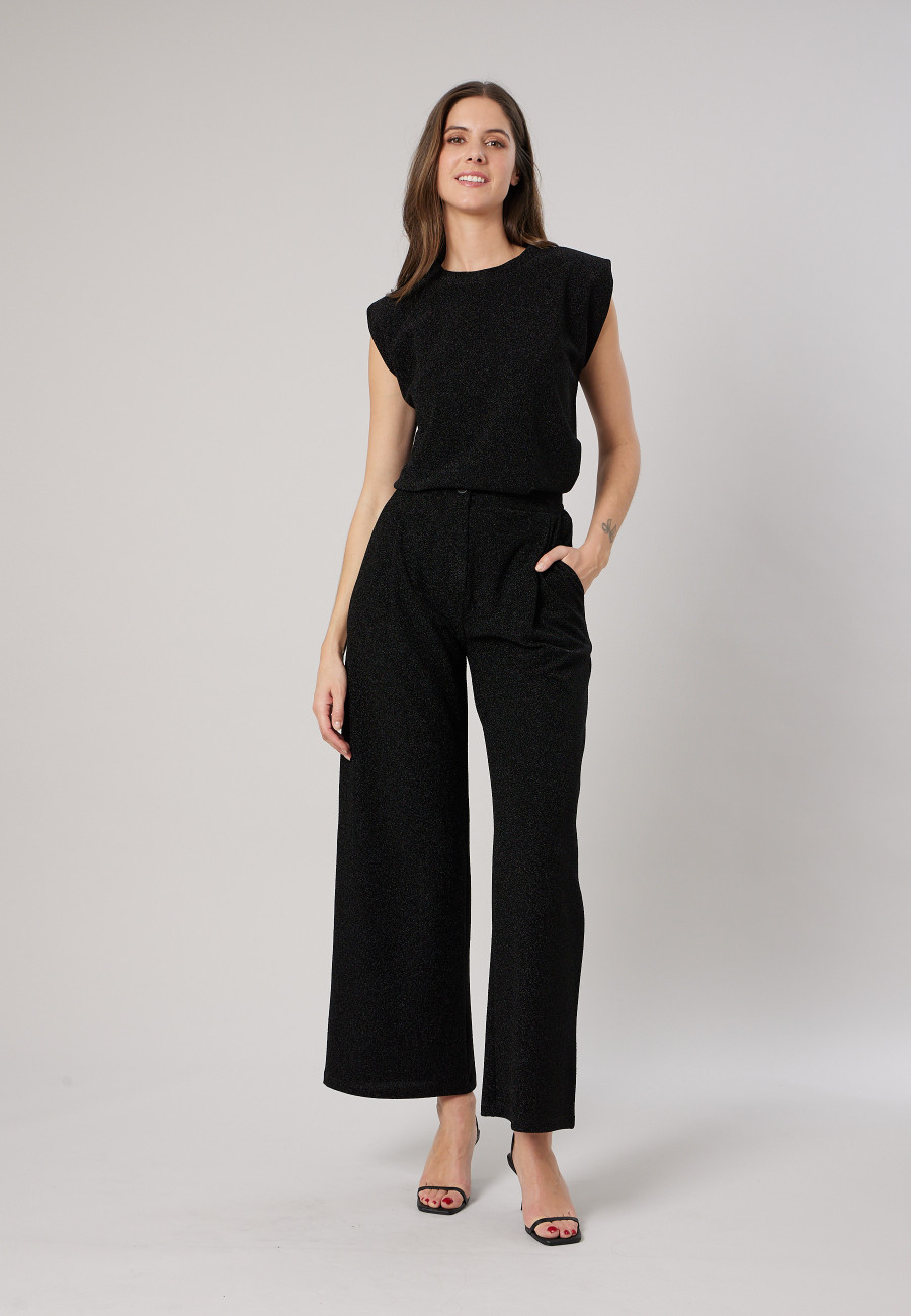 GLORIA Trousers Black women-1