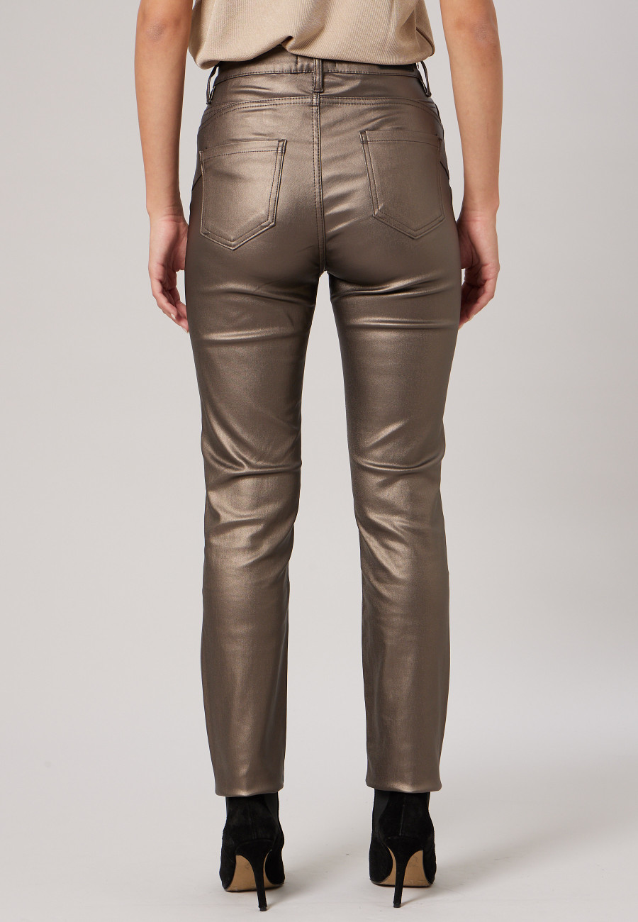 LYSIE Trousers Taupe women-4