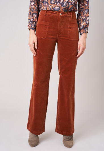 Pantalon SAKARI Beige femme-1
