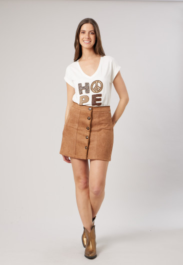 BILLIE Skirt Beige women-1