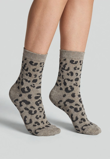 ANINA Socks Light taupe women-1