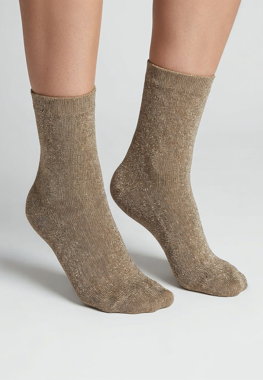 ANINA Socks Light taupe women-3