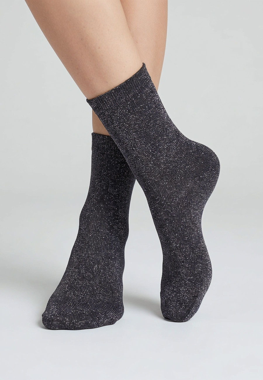 ANINA Socks Light taupe women-4