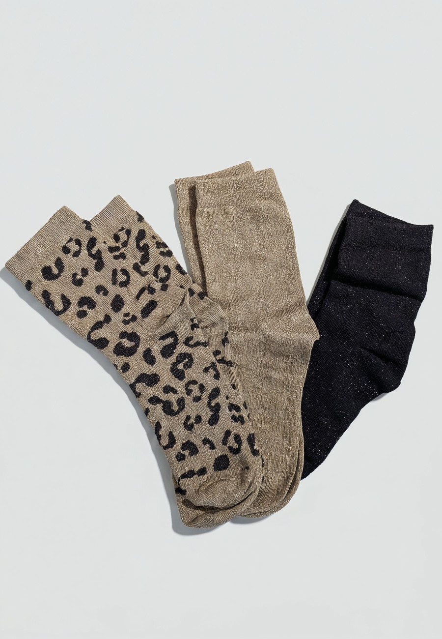 Chaussettes ANINA Light taupe femme-5