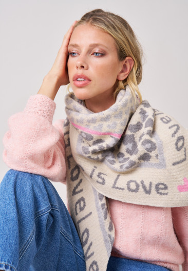 ESTELLE Scarf Anthracite women-1