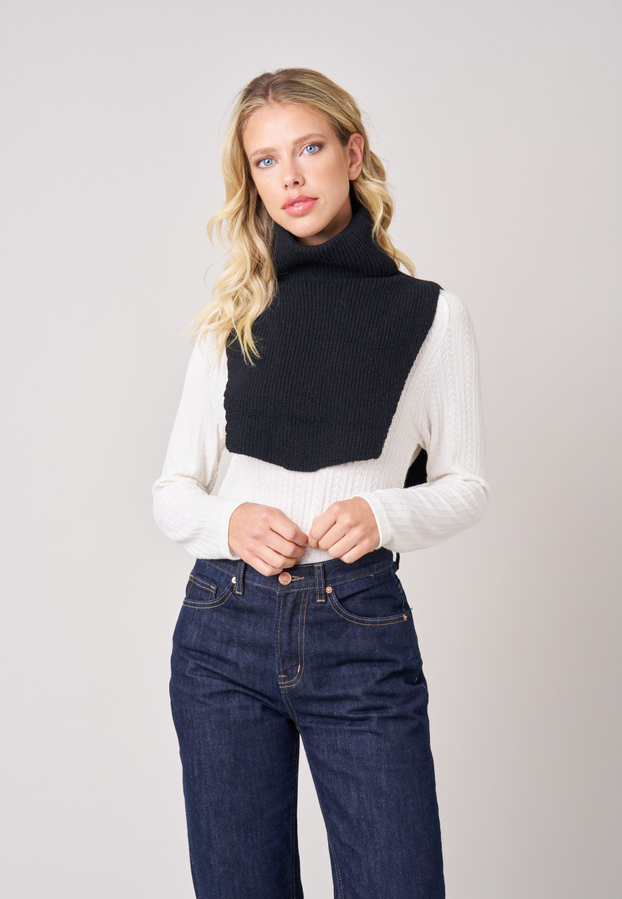 BRENDA Removable Collar Black women-1