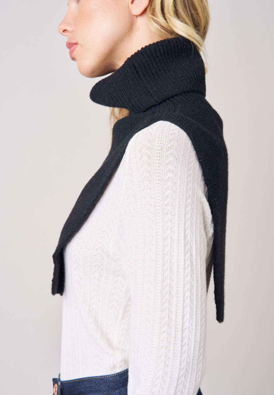 BRENDA Removable Collar Black women-3