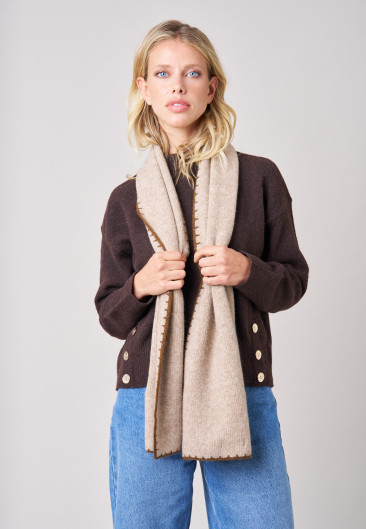 Écharpe ADRIA Camel femme-1
