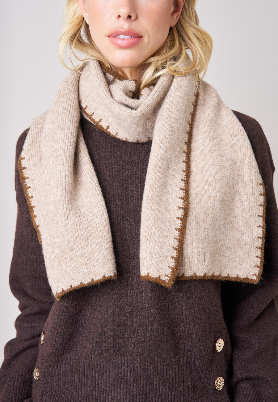 Écharpe ADRIA Camel femme-3