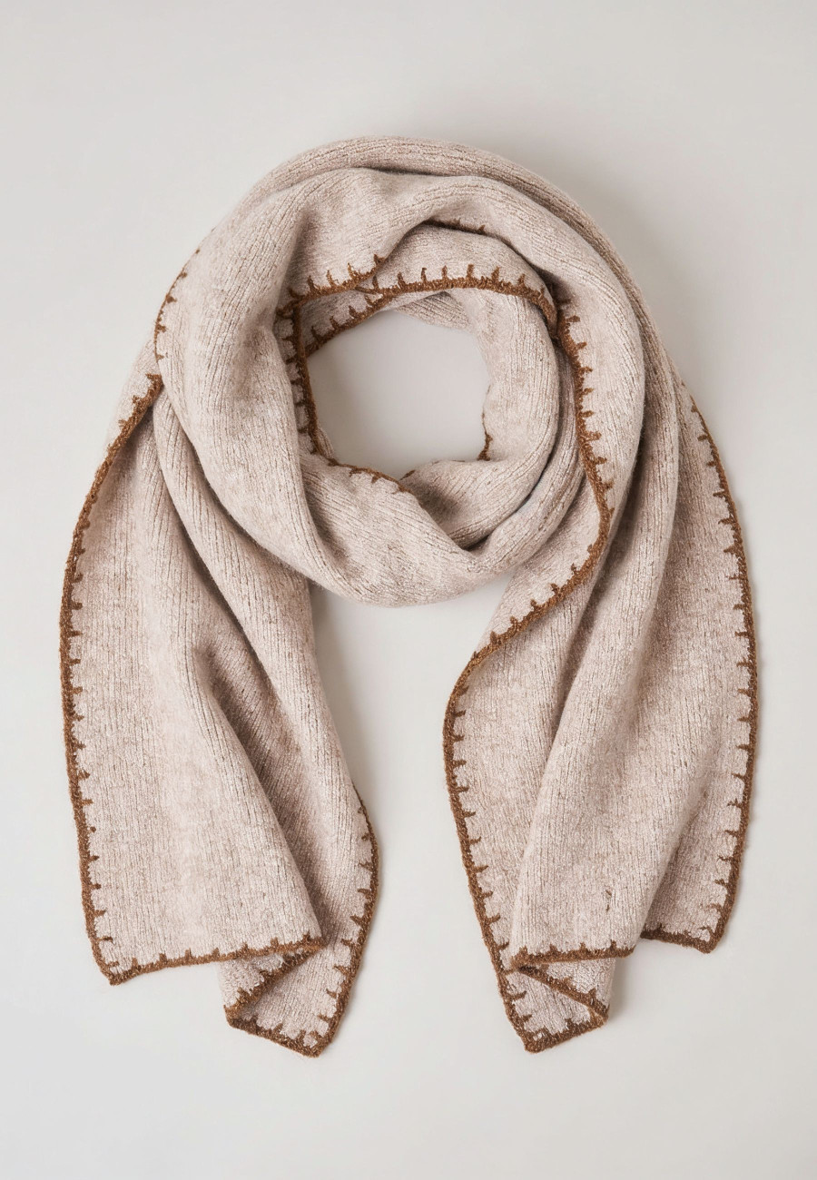 ADRIA Scarf Camel women-4
