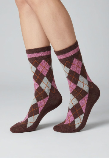 DIAMOND Socks Cream women-1
