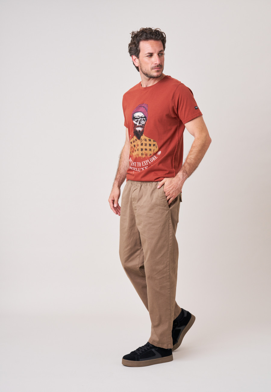 Pantalon TIALO Light taupe homme-1