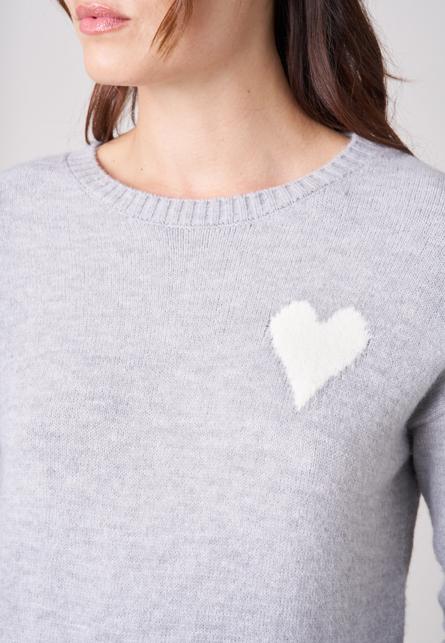 Pull ADONIS Light Grey femme-3