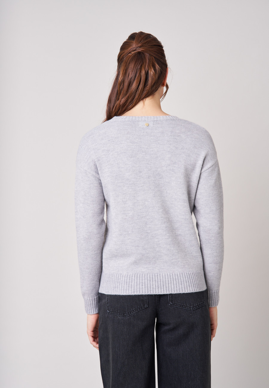 Pull ADONIS Light Grey femme-4