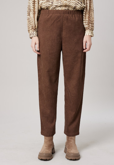 NOLANI Trousers Light Brown women-1