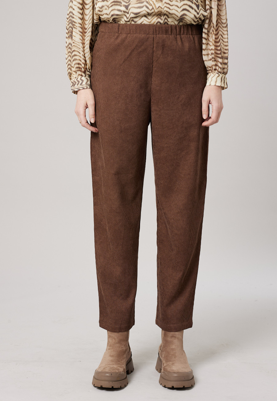 Pantalon NOLANI Light Brown femme-2