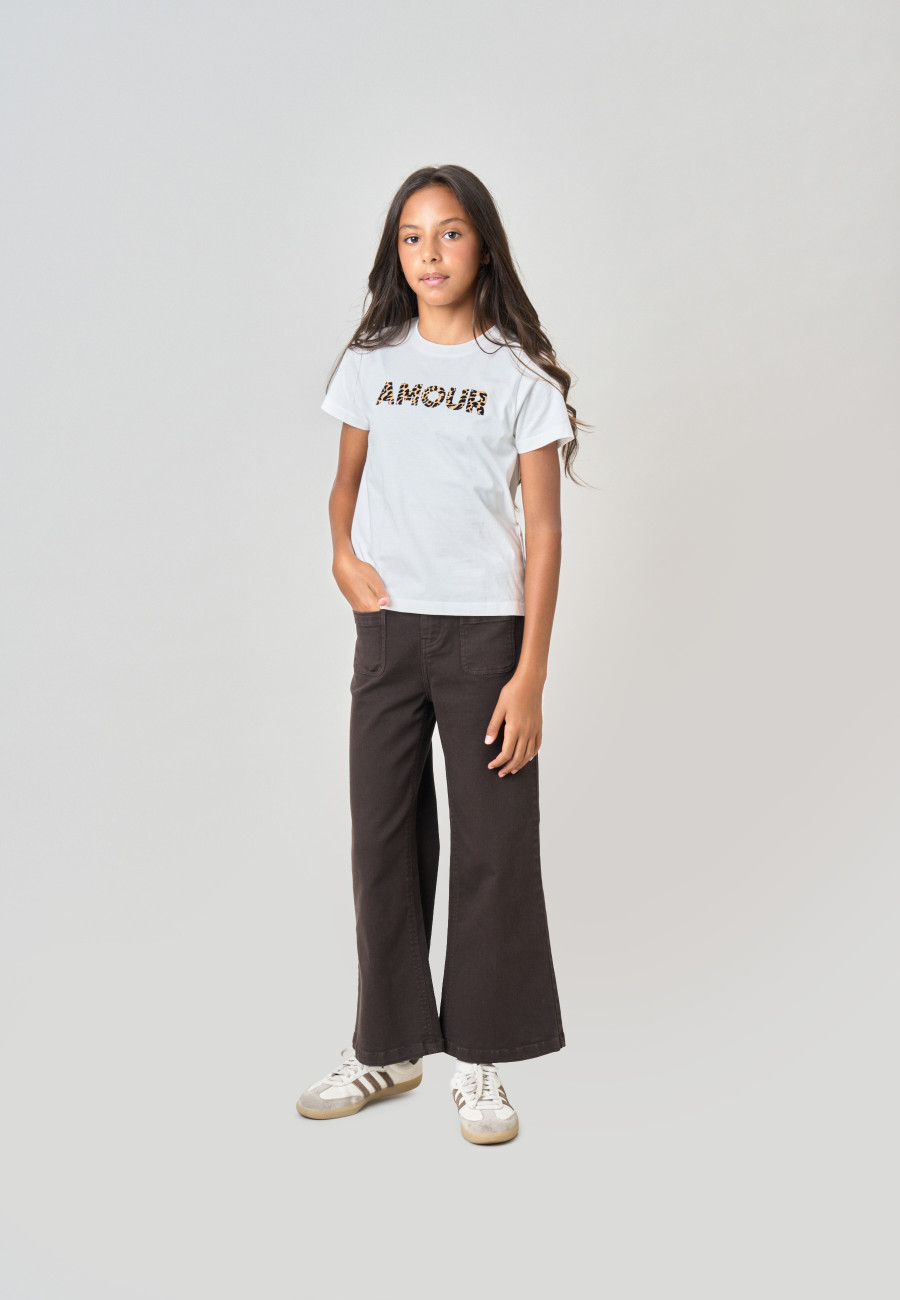 LYANA T-shirt Off White girls-2