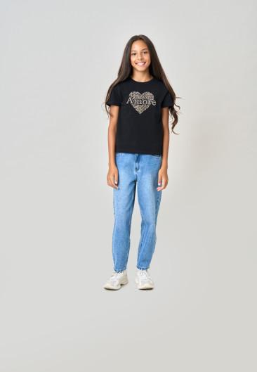 T-shirt SOLINE Black fille-1
