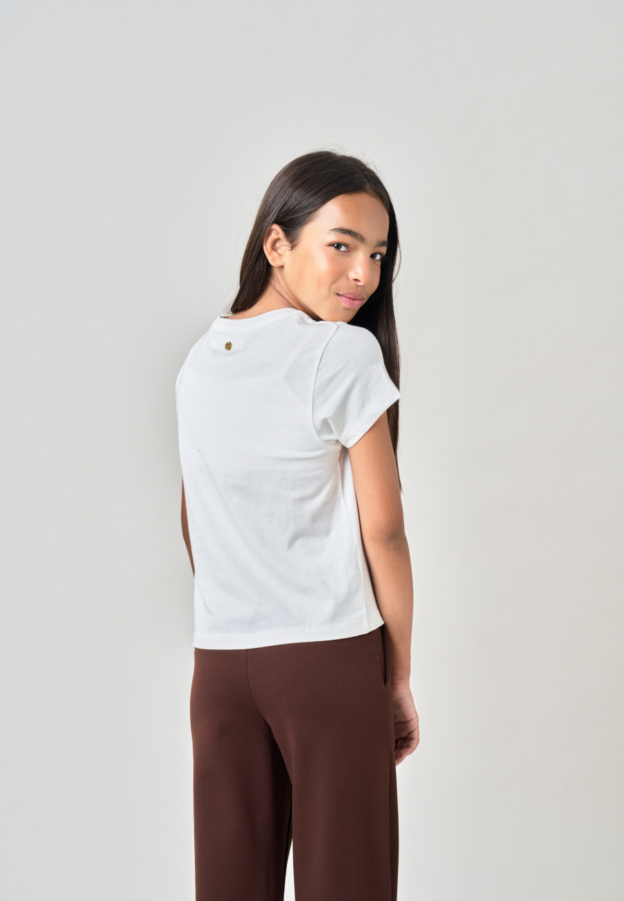 COWGIRL T-shirt Off White girls-4