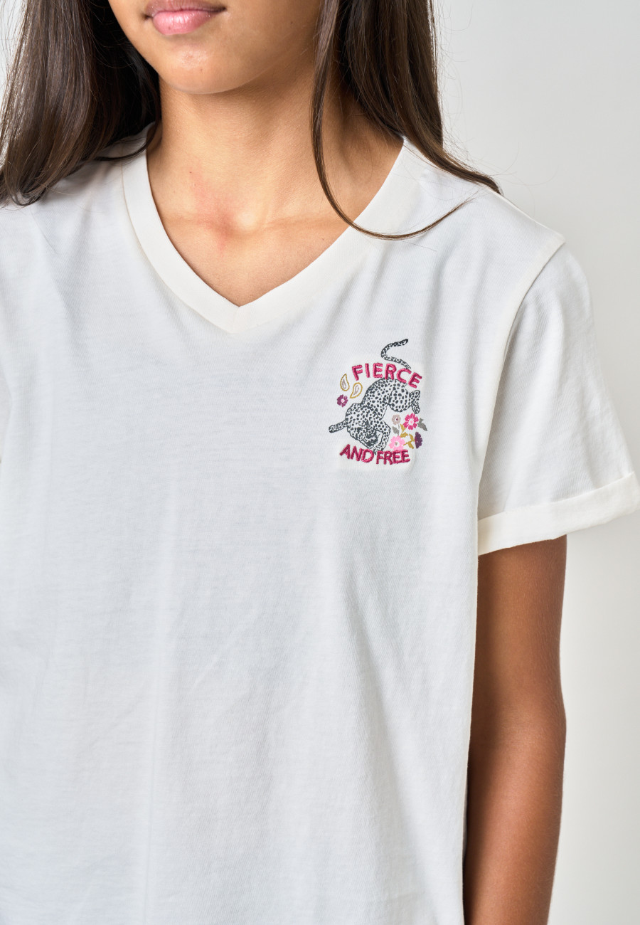 T-shirt ARMELA Off White fille-4