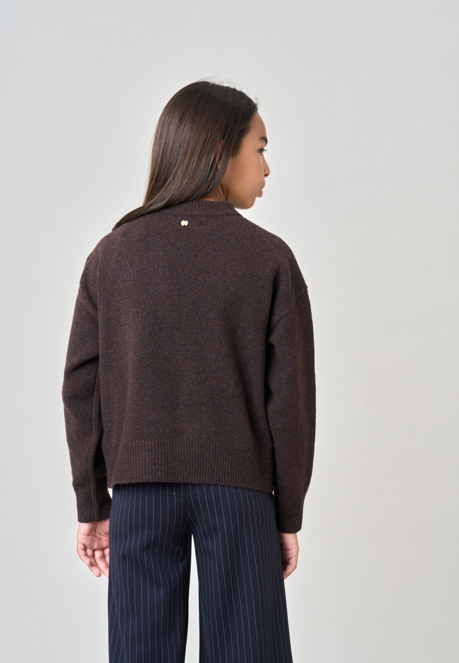 NINA Sweater Brown girls-4