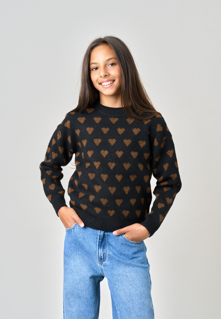 CLEMY Sweater Black girls-1