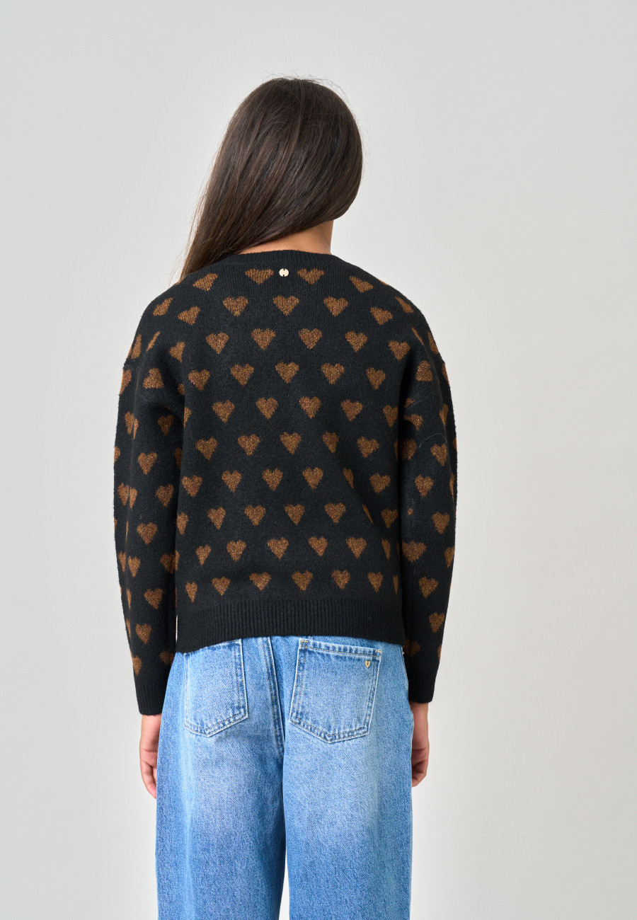 CLEMY Sweater Black girls-4