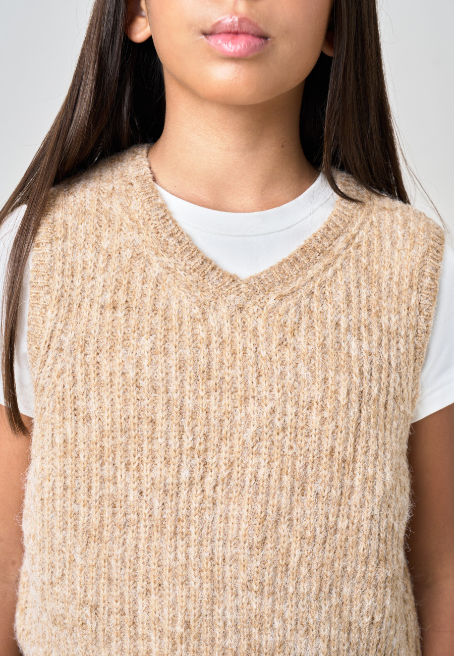 PIA Sweater Camel girls-3