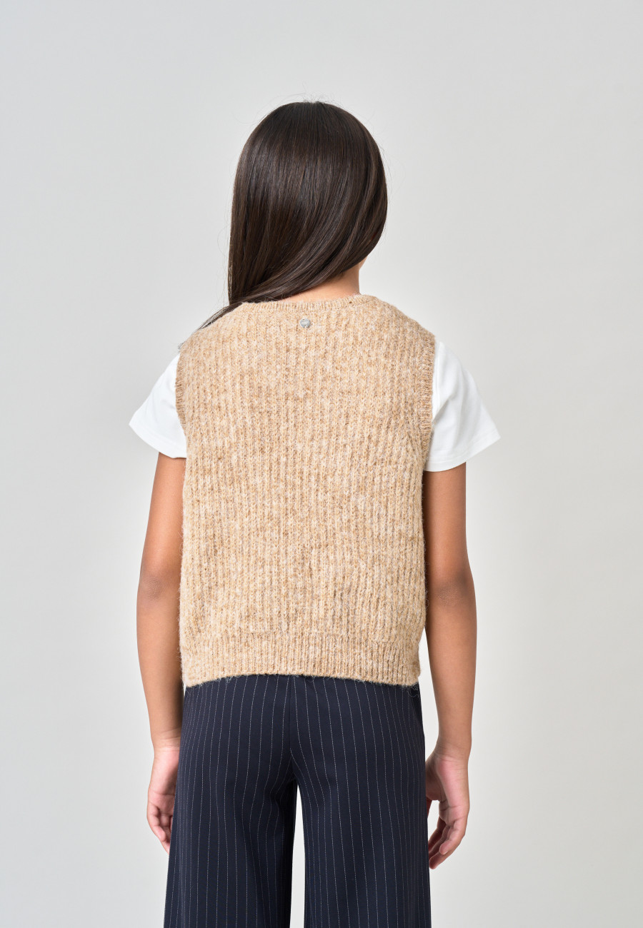 PIA Sweater Camel girls-4