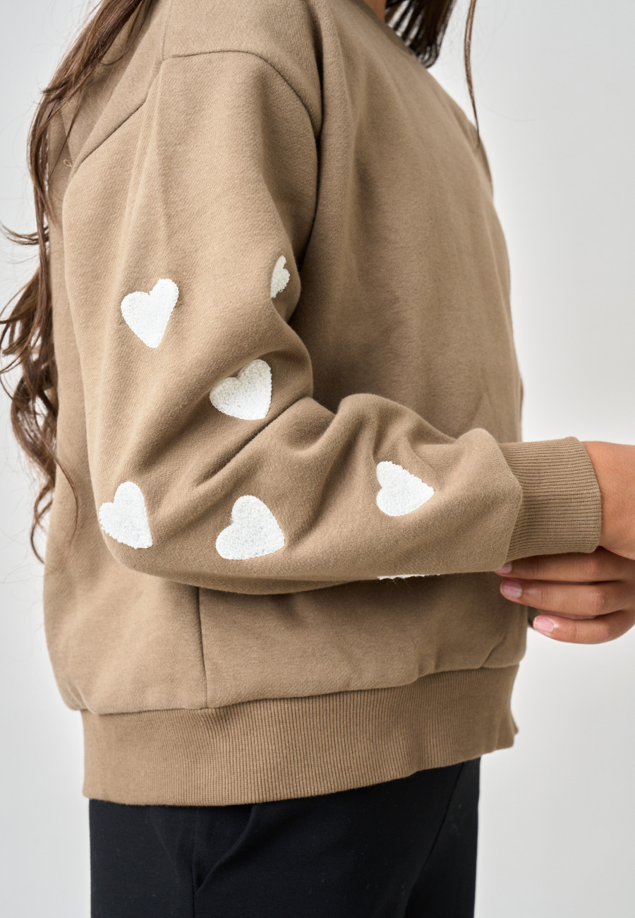 Sweat SARINA Light Khaki fille-3