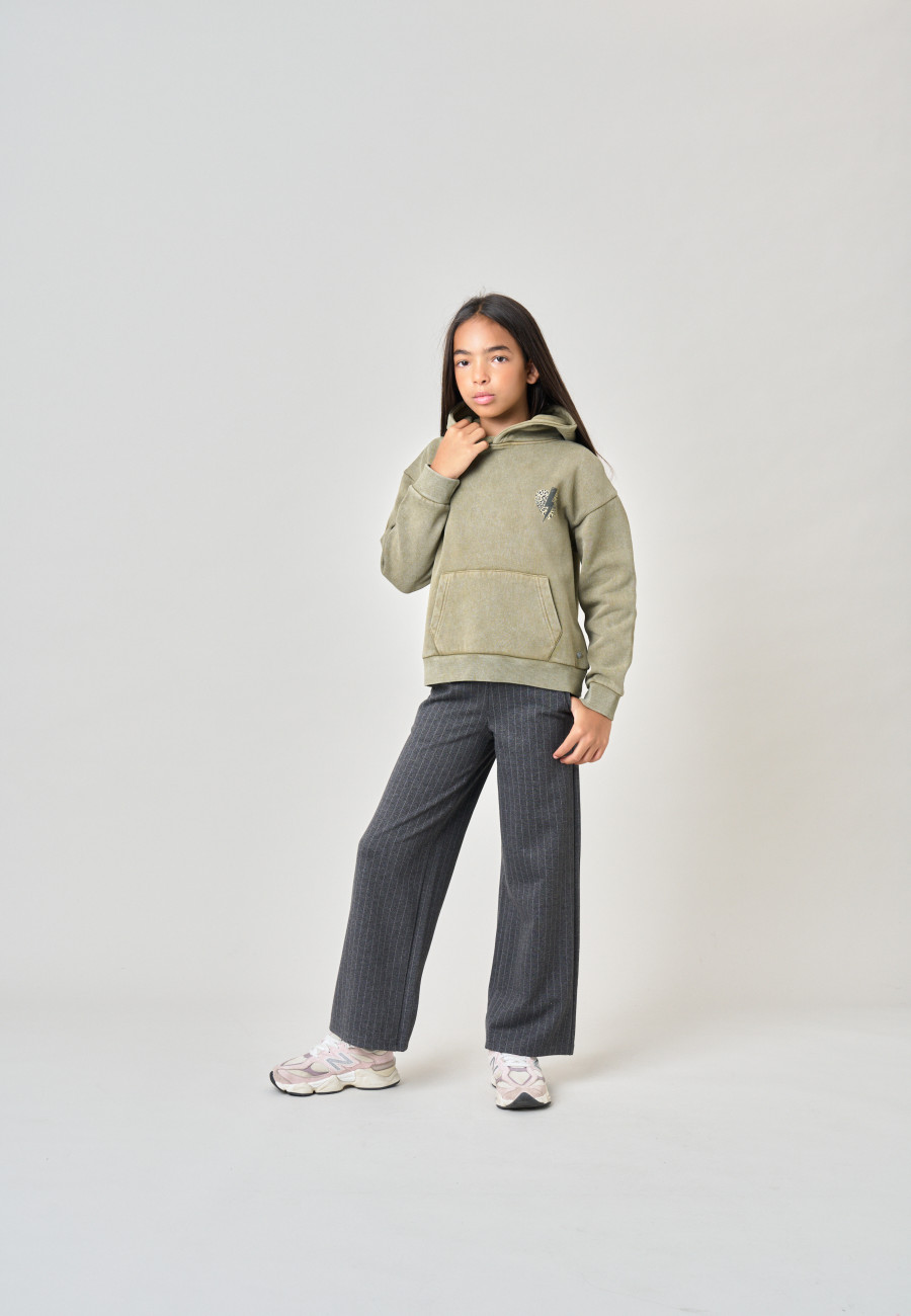 NAMASTE Sweatshirt Light Khaki girls-3