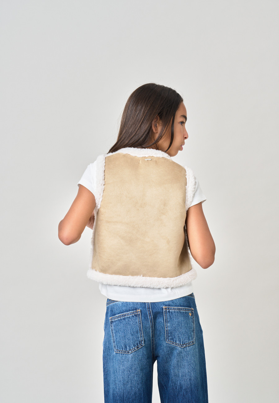 SVANY Vest Natural girls-4