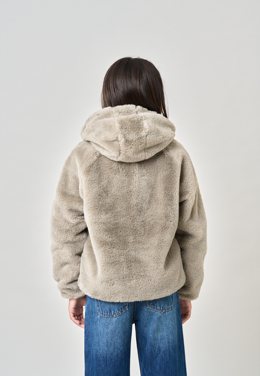 Blouson ISSIA Taupe fille-7