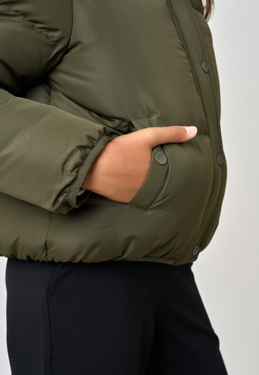 ISKA Down Jacket Light Khaki girls-3