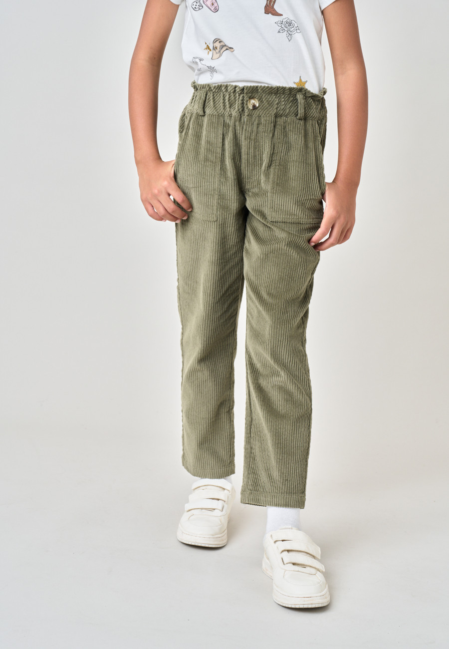 Pantalon WENDELI Dark Khaki fille-2