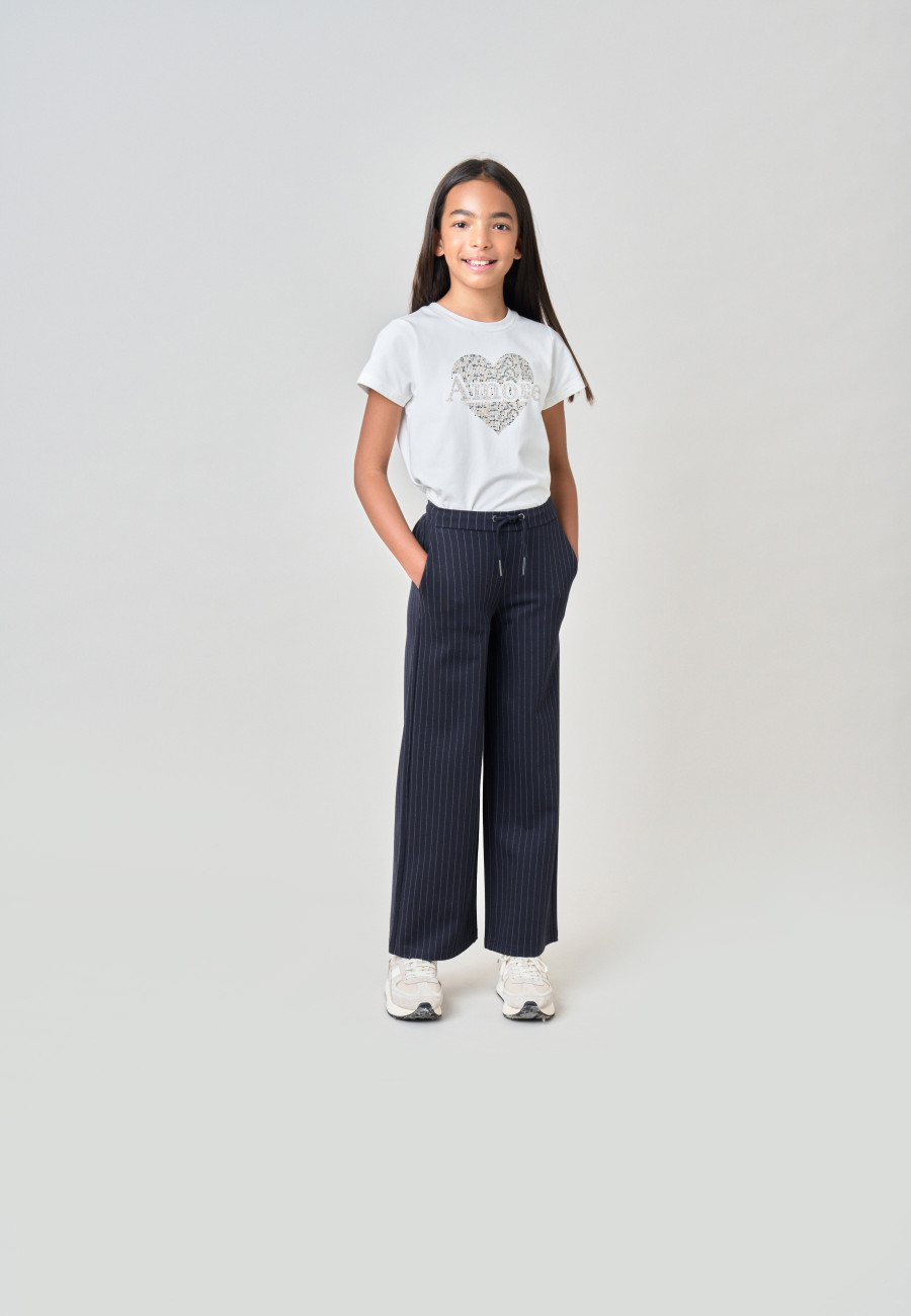 TAYSEN Trousers Navy girls-1