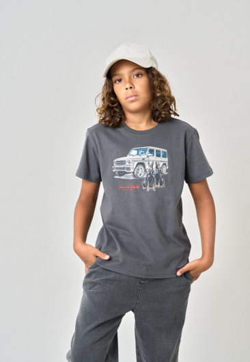 DOBBY T-shirt White boys-1