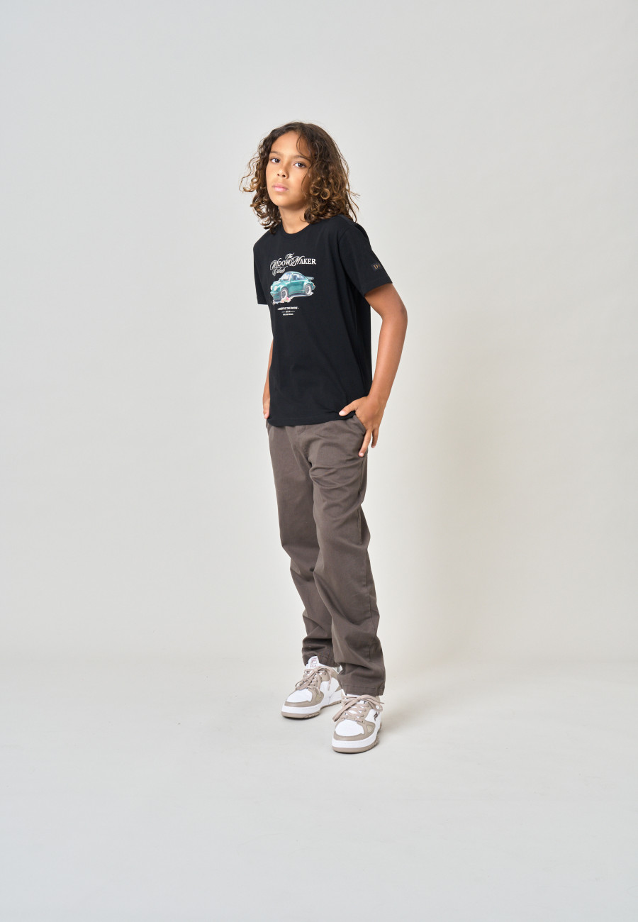 T-shirt GREENCAR Black garçon-2