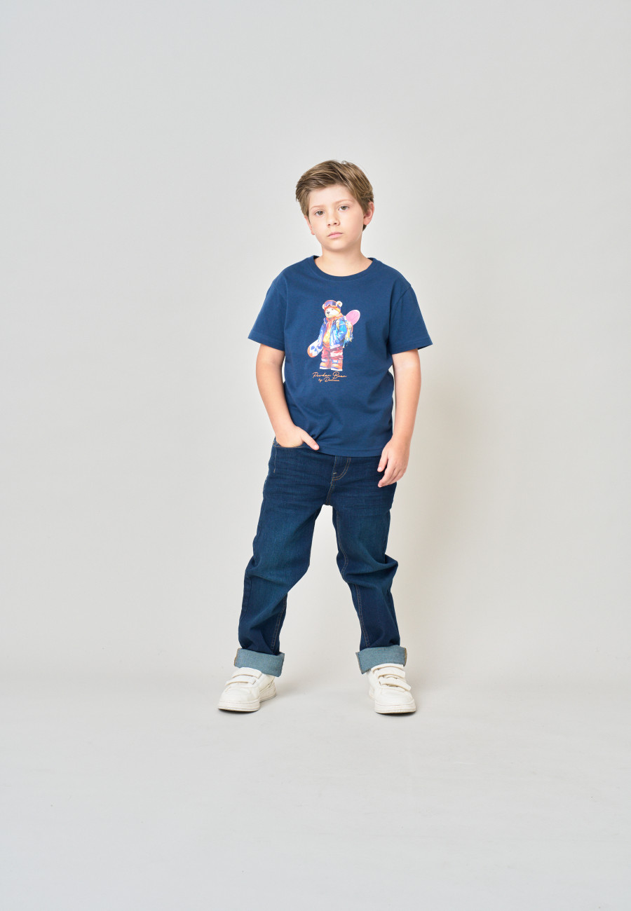 SNOWBEAR T-shirt Navy boys-2