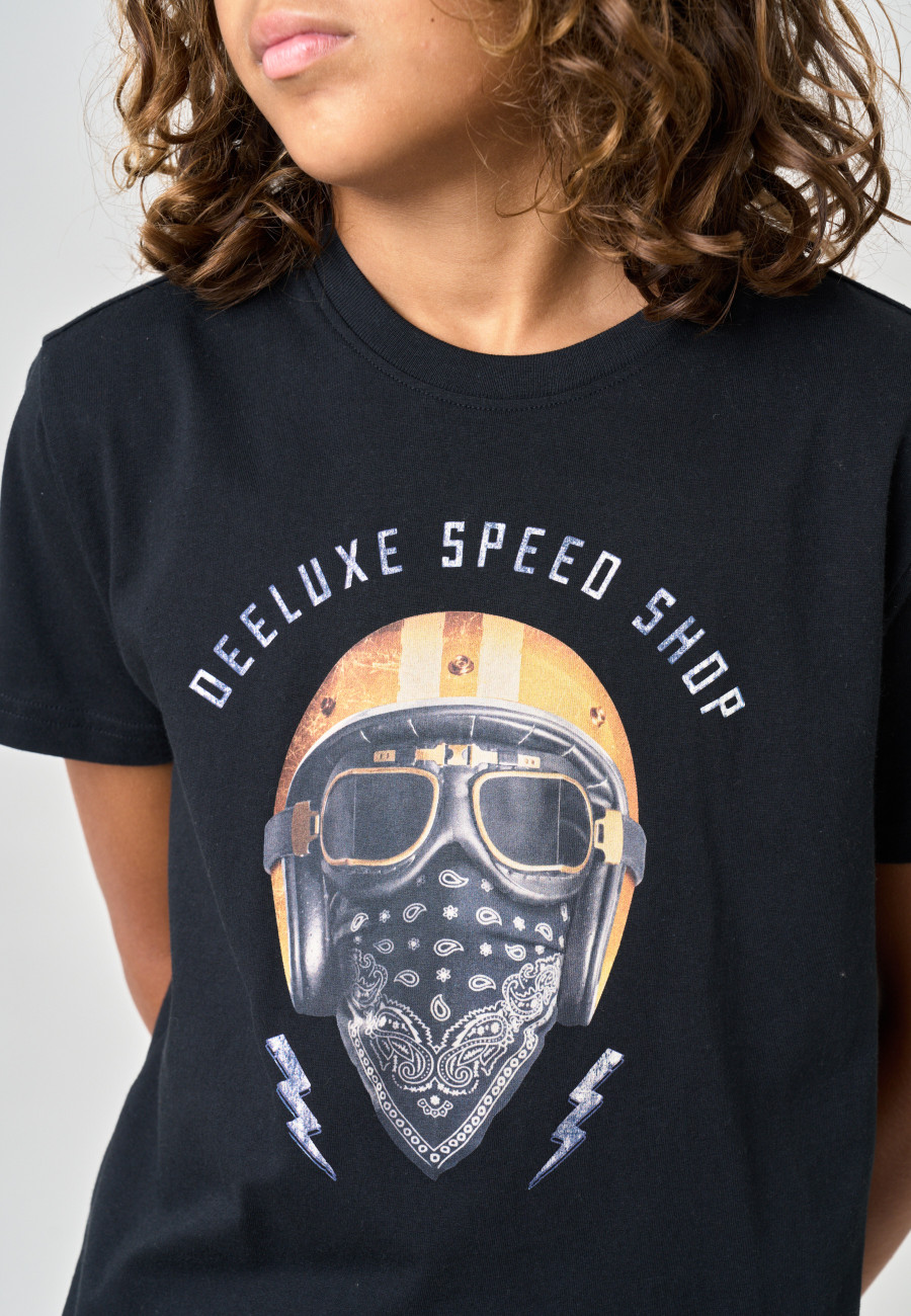T-shirt HELMUP Black garçon-3