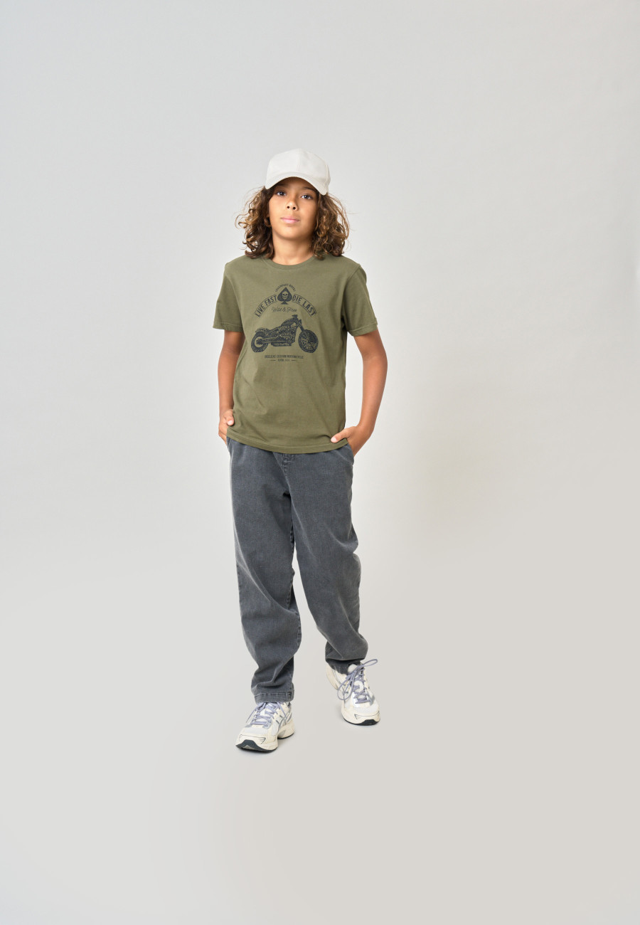 T-shirt PARK Khaki garçon-2