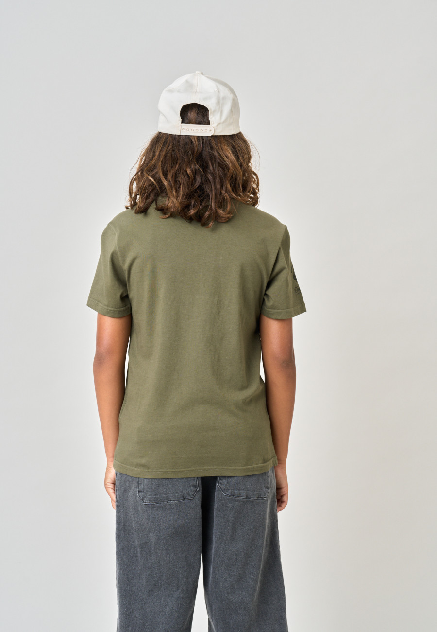 T-shirt PARK Khaki garçon-4