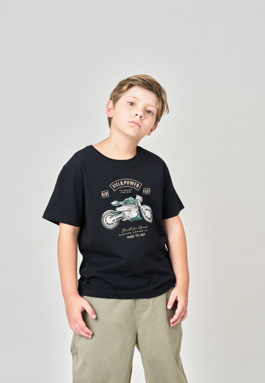 T-shirt AVENUE Black garçon-1